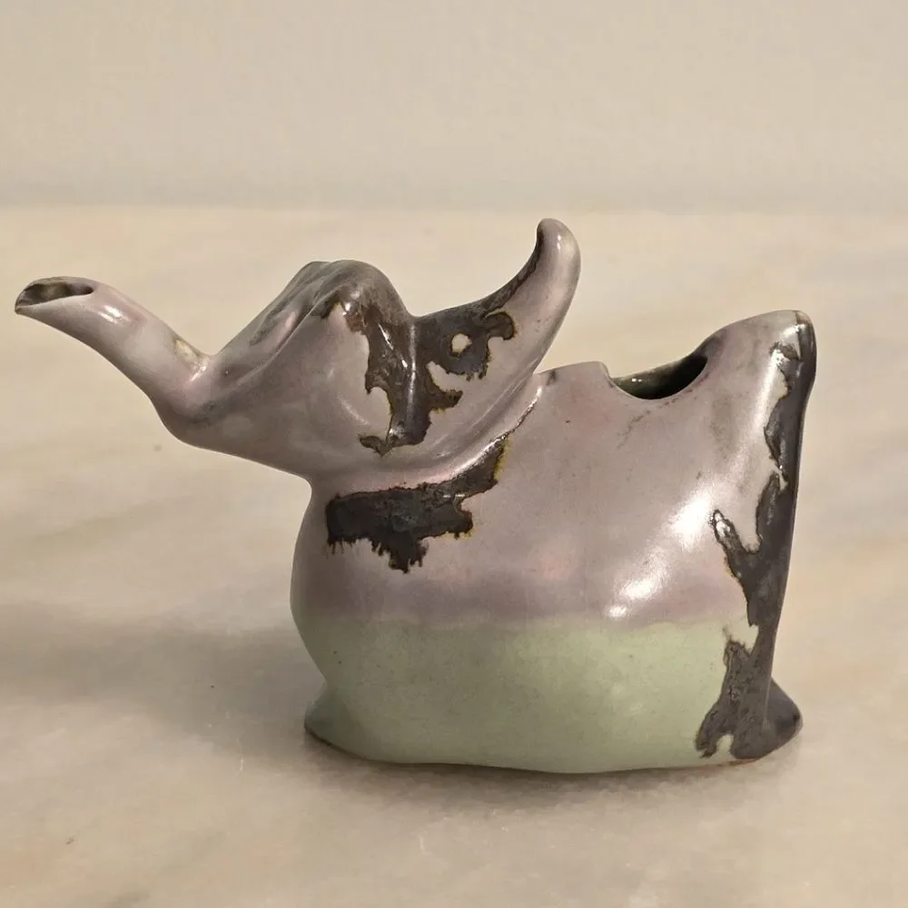 Studio Pottery Crazy Teapot Creamer Avant-garde Pitcher